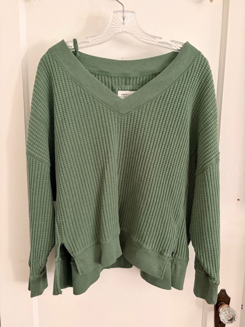 American Eagle Waffle Knit Sweater